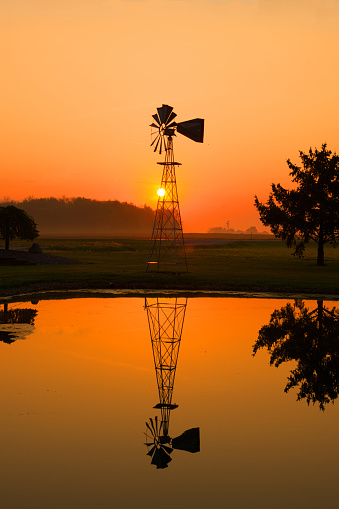 Windmill-Sunrise-Wabash County Indiana