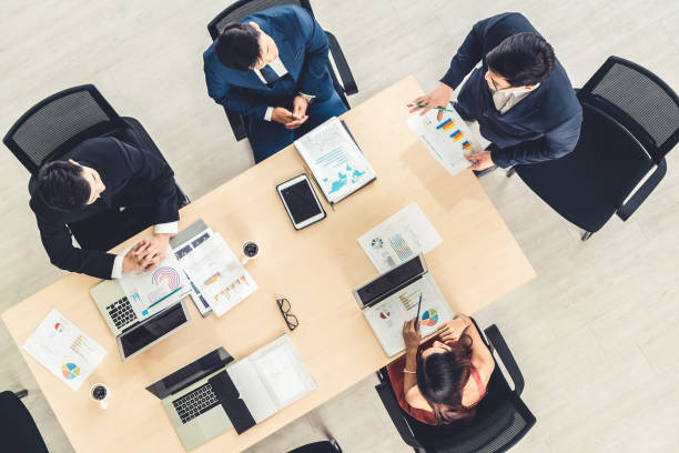 istock Business people group meeting shot from top view 1259248782