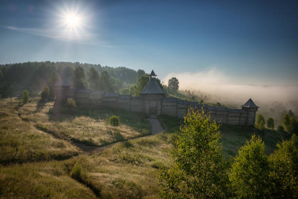 Wooden fortress of the 15th century - scenery the film \
