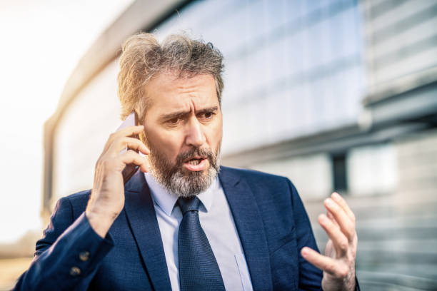 istock Frustrated mature businessman facing bankruptcy. 1259259285