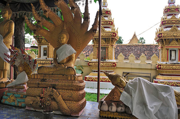 Pha That Luang Stupa stock photo