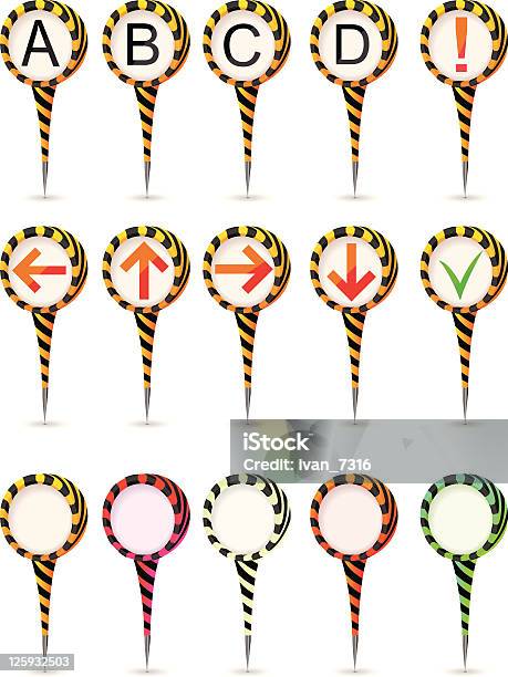 Fixed Reference Point Sign Signs On A Designation For Reference Points Stock Illustration ...