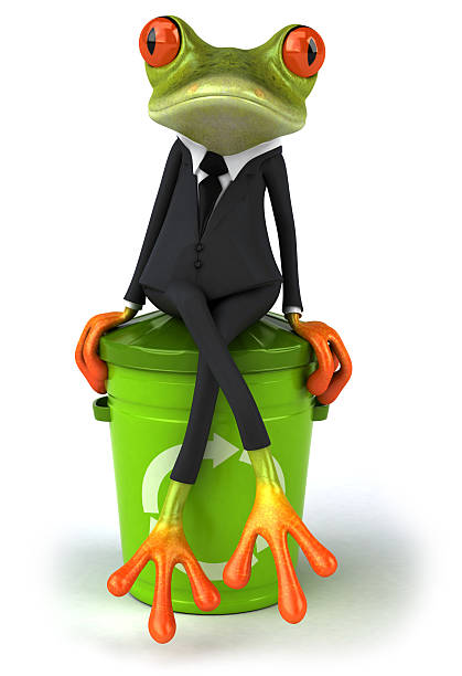 grenouille d'affaires - frog three dimensional shape animal green photos et images de collection