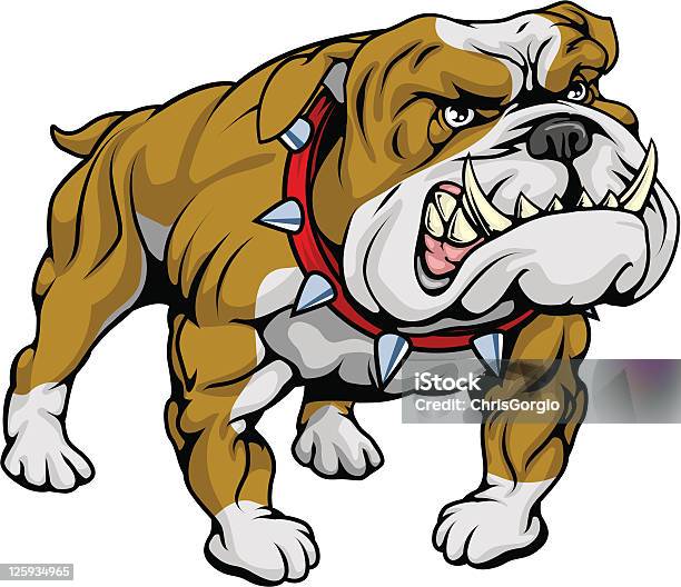 Bulldog Clipart Illustration Stock Illustration - Download Image Now - Bulldog, Cartoon, Animal Body