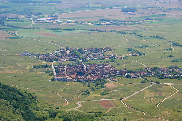 alsazia village - st hippolyte foto e immagini stock