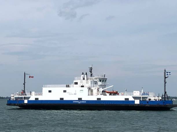 istock Quebec ferry in the middle of the St-Laurent River 2 1259415548