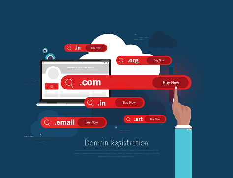 http domain concept background. Flat illustration of http domain vector concept background for web design