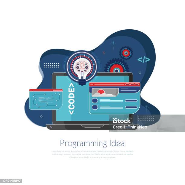 Website App Design Development Technology Software Code Programming Ui ...