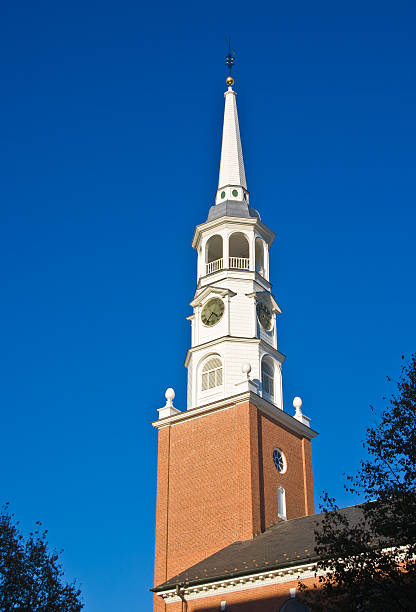 istock Church Steeple Gleams in the Sunlight 125951260