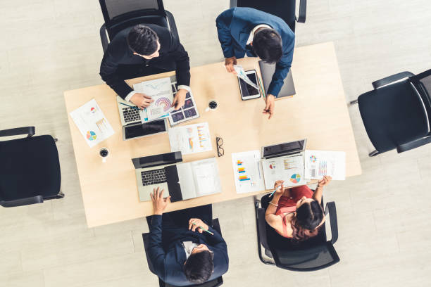 istock Business people group meeting shot from top view 1259519908