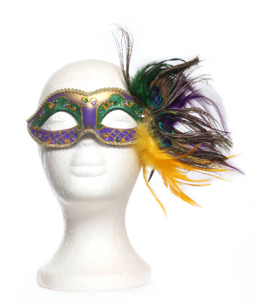 istock Carnival Mask With Feathers on Mannequin 1259519987