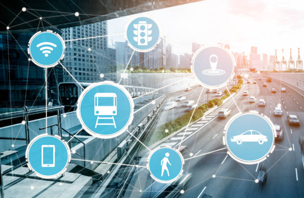 istock Smart transport technology concept for future car traffic on road 1259564302