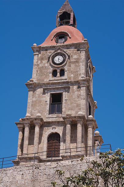istock The Bourg's clocktower, Rhodes, Greece. 125959855