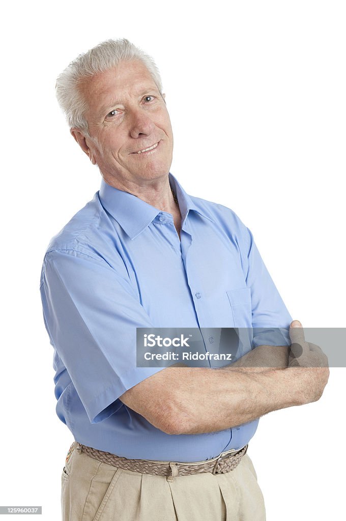 Sorridente envelhecido homem sênior - Foto de stock de Homens royalty-free