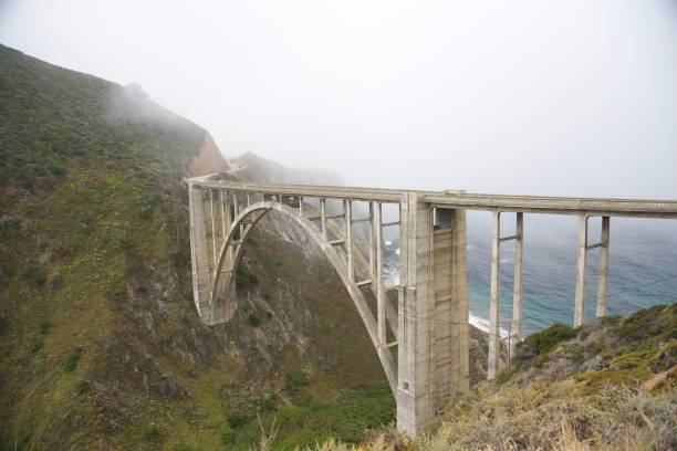 istock Bixby Bridge seen through the fog 1259612838