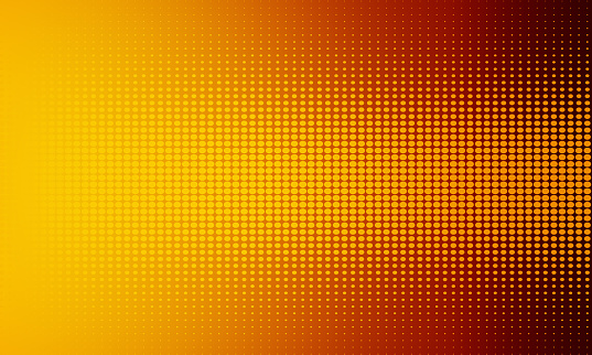 Abstract Orange Halftone dots background