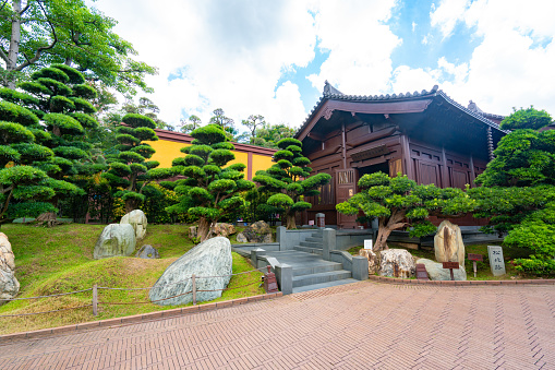 Chi Lin Nunnery is a large Buddhist temple complex located in Diamond Hill, Kowloon, Hong Kong.