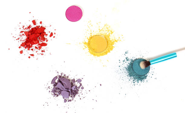istock Broken Cosmetic Pigments on White Background 1259724159