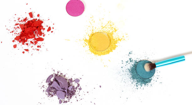 istock Broken Cosmetic Pigments on White Background 1259724165