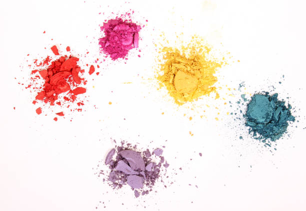 istock Broken Cosmetic Pigments on White Background 1259727375