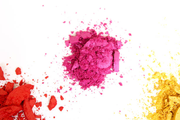 istock Broken Cosmetic Pigments on White Background 1259727397