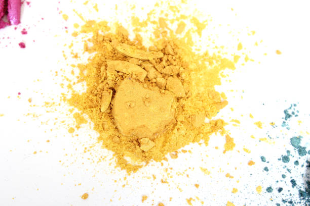 istock Broken Cosmetic Pigments on White Background 1259727413