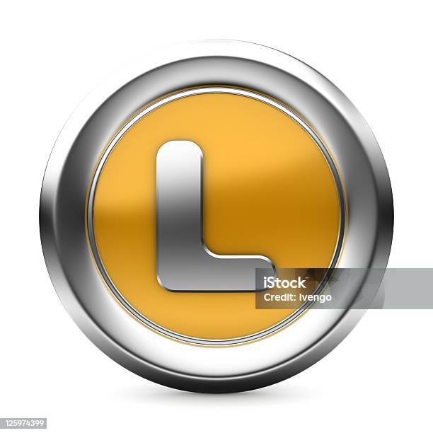 Ícone De Letra - Fotografias de stock e mais imagens de Alfabeto - Alfabeto, Amarelo, Computador