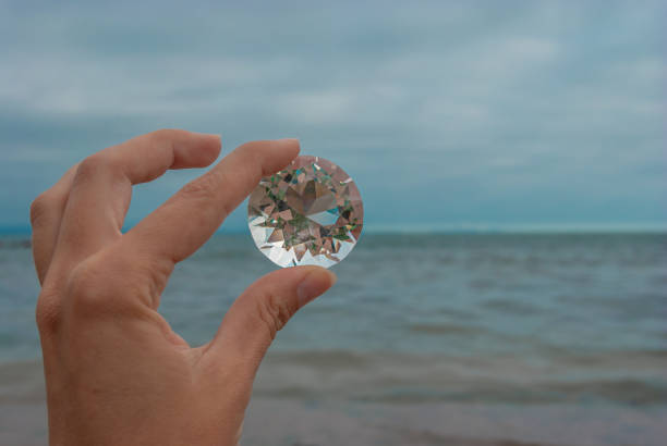 istock Crystal in hand. Diamond in hand. Zen. 1259748566