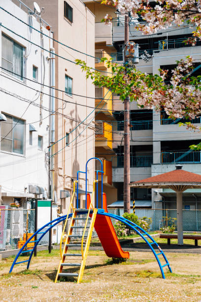 istock Colorful playground park at spring in Japan 1259750162