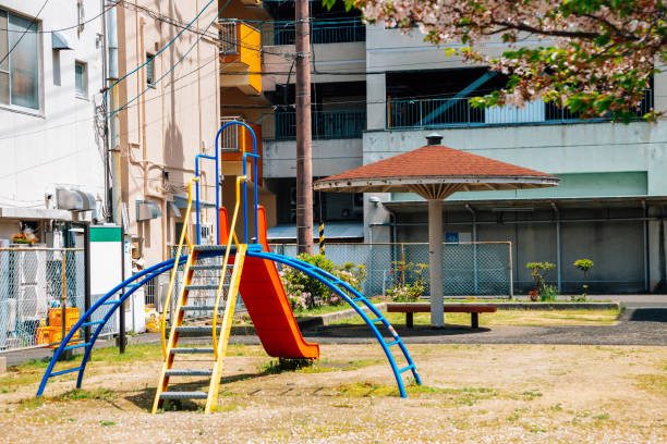 istock Colorful playground park at spring in Japan 1259750693