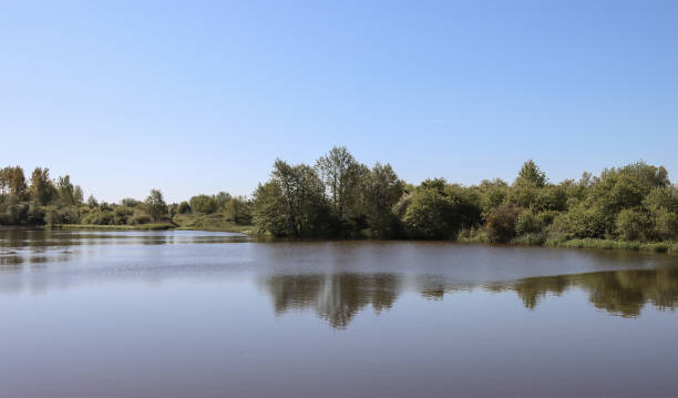 istock European lake, summer landscape. 1259754998