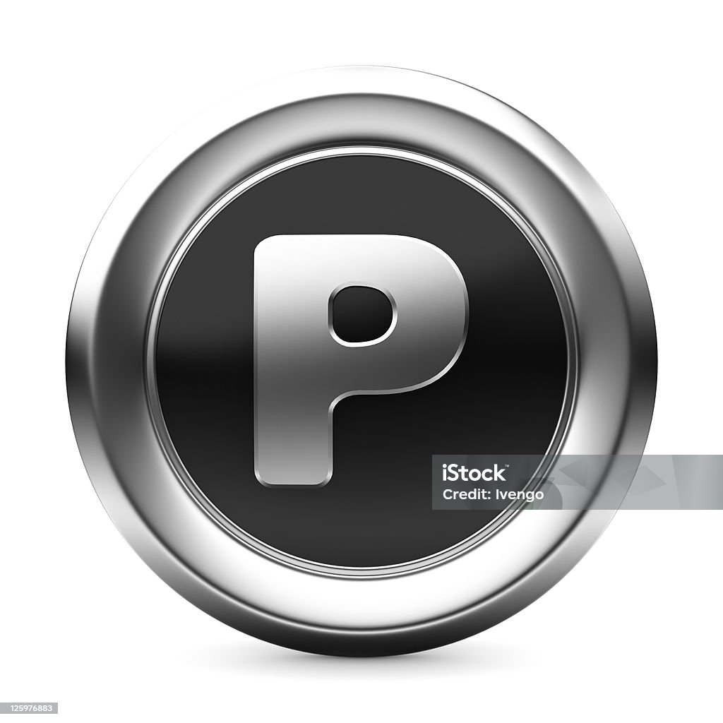 Icono de letra P - Foto de stock de Aislado libre de derechos