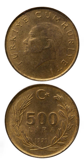 Old 500 Turkish Lira Coin