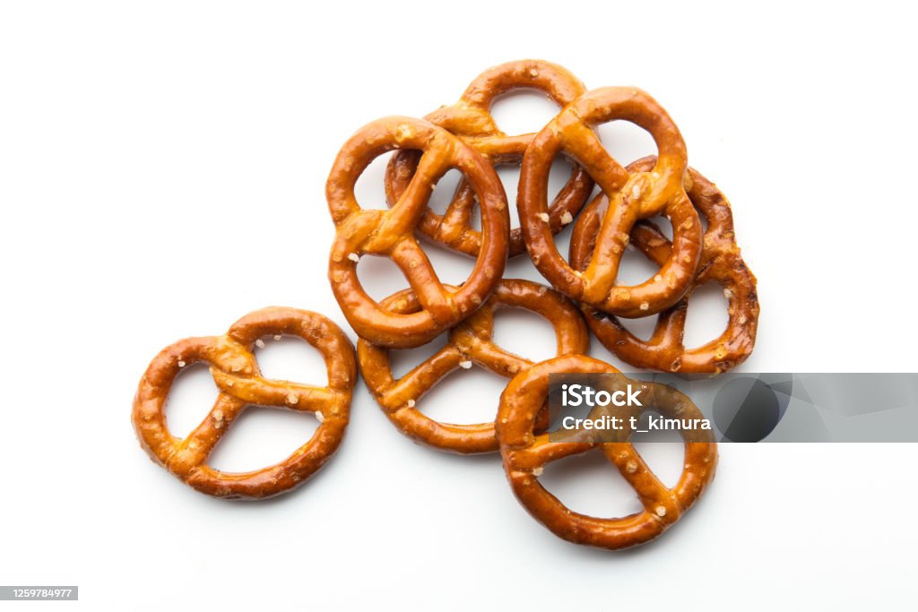 Pretzels Small pretzels with salt. Pretzel Stock Photo