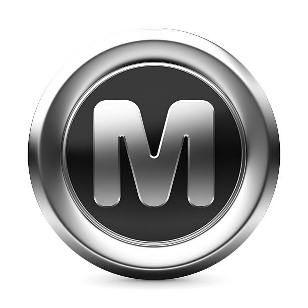 буква м значок - letter m typewriter key typewriter alphabet стоковые фото и изображения