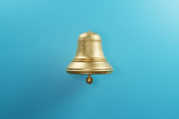 Golden Bell Golden Ornament bell stock pictures, royalty-free photos & images