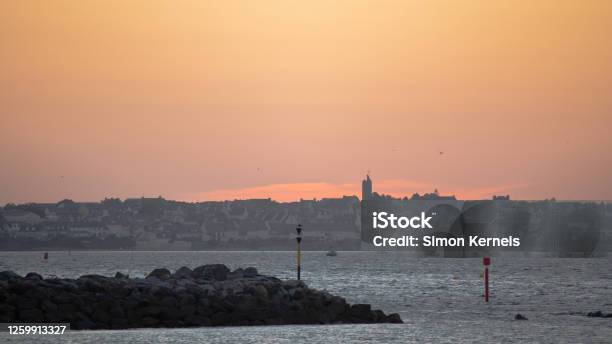 Sunrise Stock Photo - Download Image Now - Lorient, France, Beach