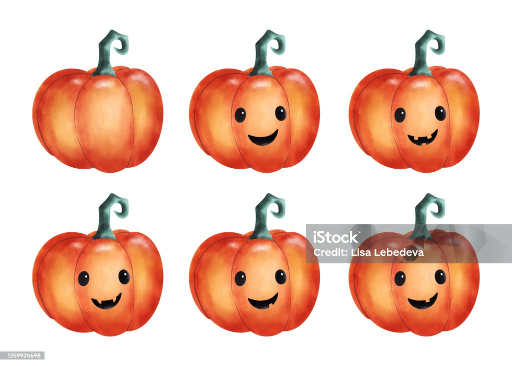 Ilustración de Bonitas Calabazas De Halloween De Dibujos Animados y más Vectores Libres de Derechos de Otoño - Otoño, Amarillo - Color, Blanco - Color - iStock Ilustración de Bonitas Calabazas De Halloween De Dibujos Animados y más Vectores Libres de Derechos de Otoño - Otoño, Amarillo - Color, Blanco - Color - iStock