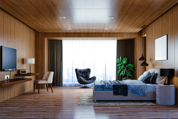 istock 3d render of beautiful bedroom interior room 1259934635