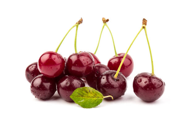 istock herry berries isolated on white background. With clipping path. 1259934666
