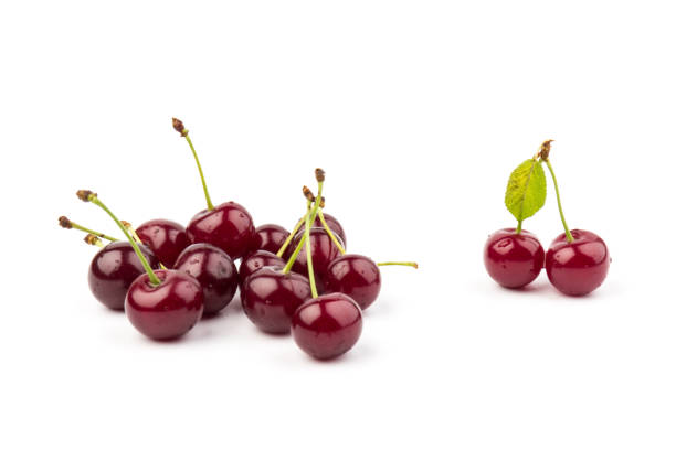 istock herry berries isolated on white background. With clipping path. 1259935642
