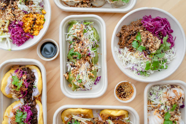istock Takeout Asian Fusion Food. 1259977314
