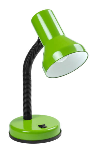 istock Green table lamp isolated on white 1259991968
