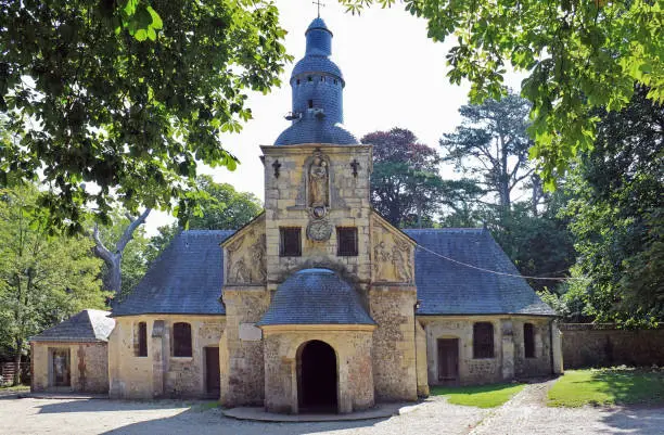 Honfleur, Normandy, France:  Chapel of Notre-Dame-de-Grâce situated at the hill Mont Joli in Honfleur