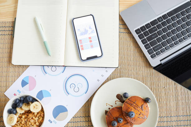 istock Business documents on the table at home 1259997336