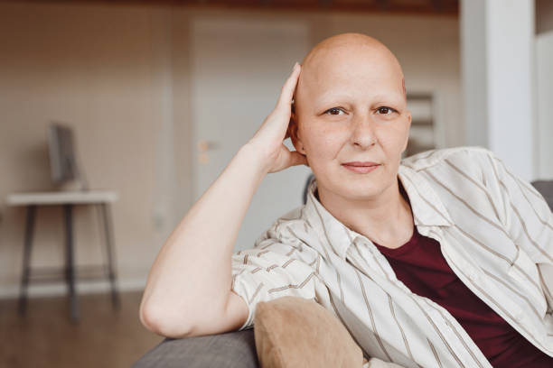 istock Confident Bald Woman Looking at Camera 1260017852