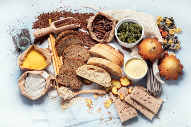 istock Different types of high carbohydrate food. 1260018422