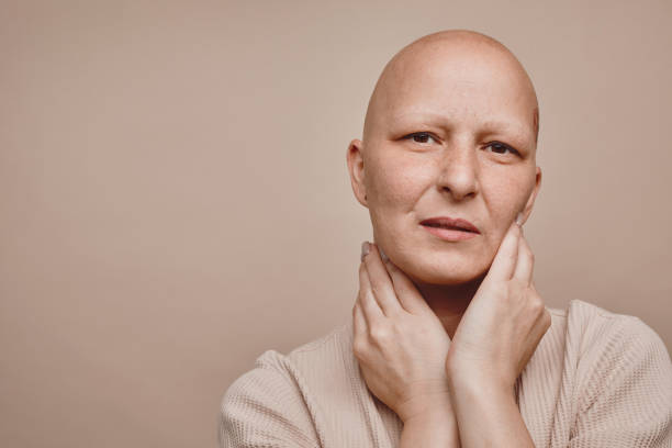 istock Beautiful Bald Woman in Studio 1260018990