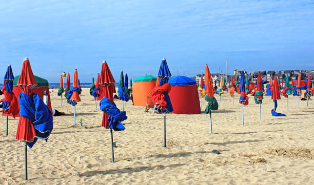 istock Deauville beach, France 1260033708