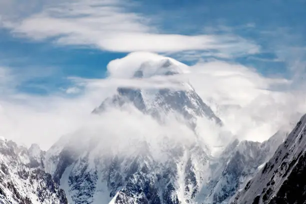 snow mountains and ,lakes and valleys of Karakorum range in Pakistan